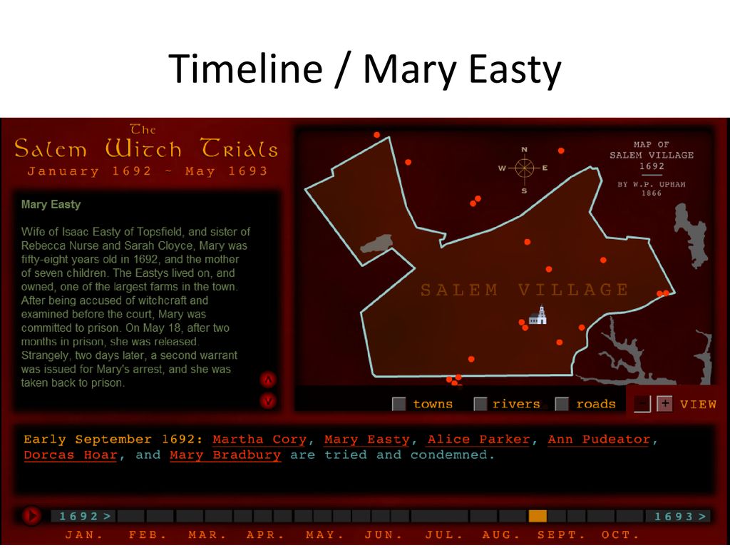 Timeline / Mary Easty