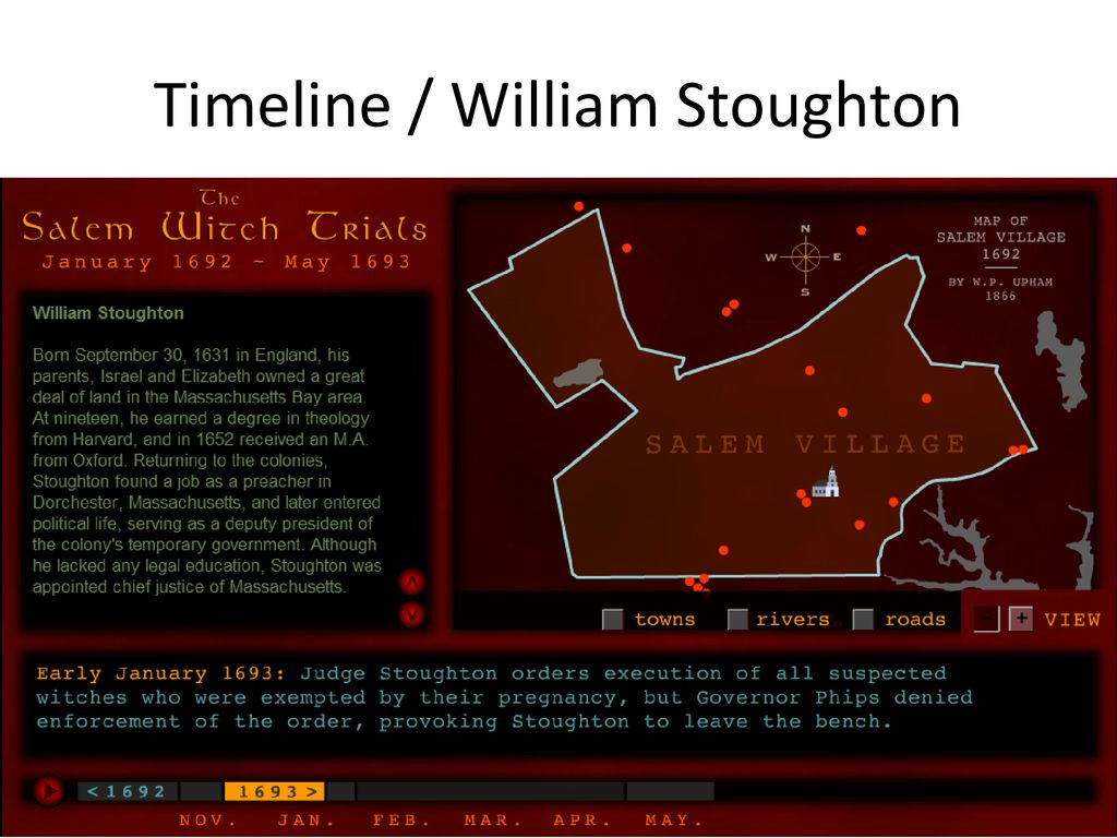Timeline / William Stoughton