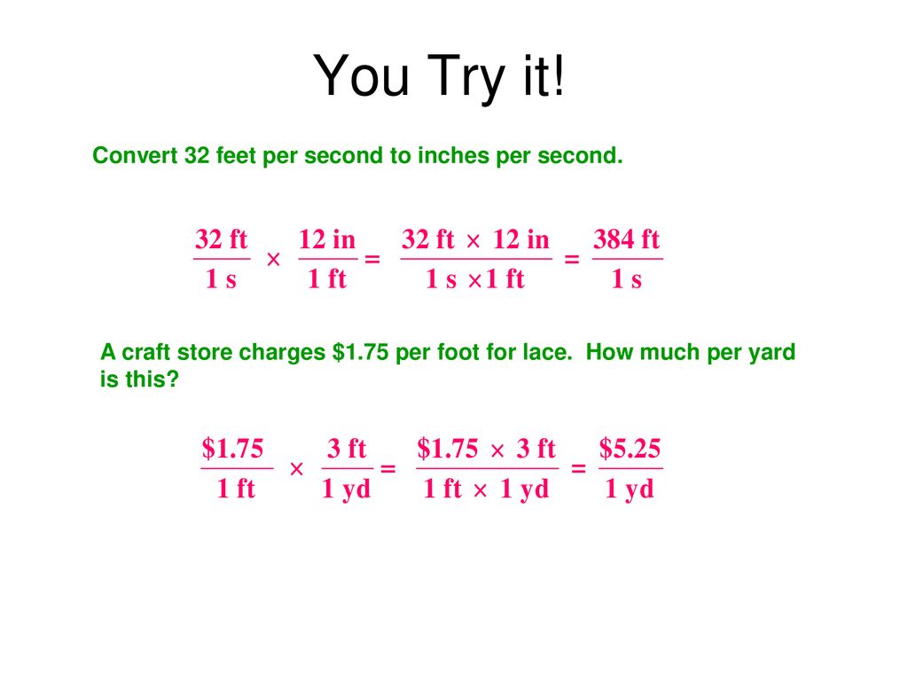 Using the Conversion Factor - ppt download