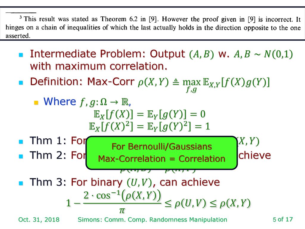 Communication Complexity Of Randomness Manipulation Ppt Download