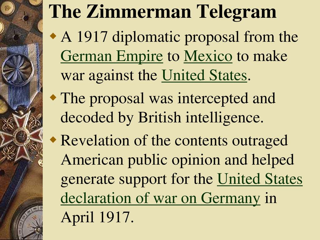 Neutrality Or War The World At War Ppt Download   The Zimmerman Telegram 