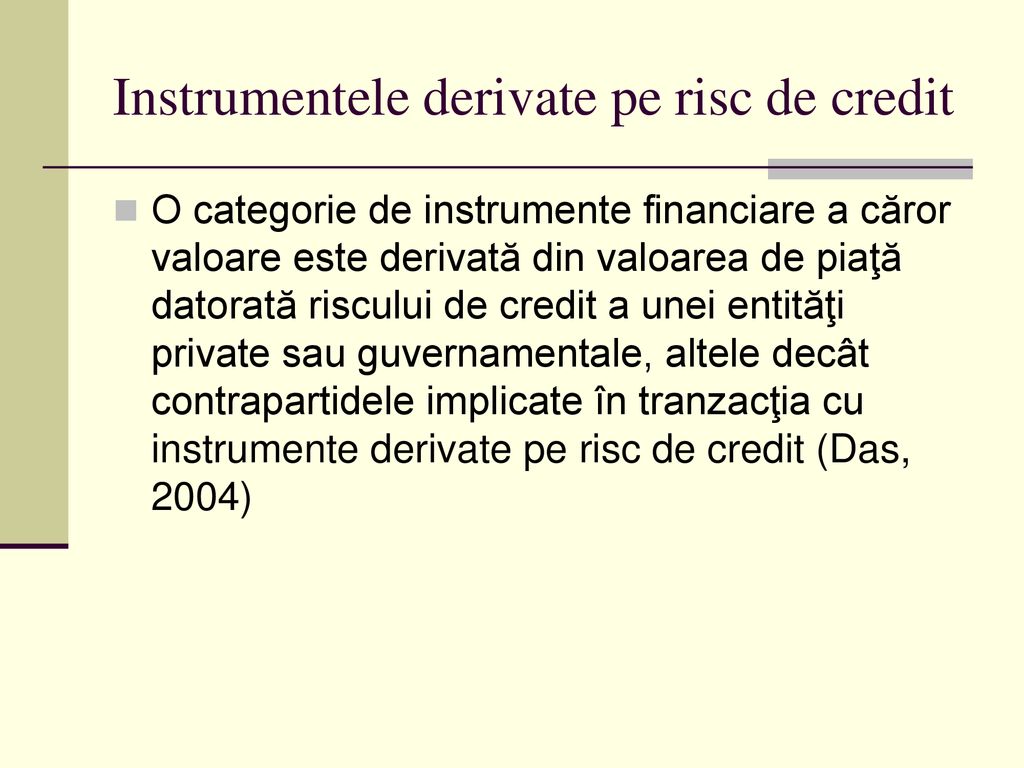 Instrumente financiare derivate