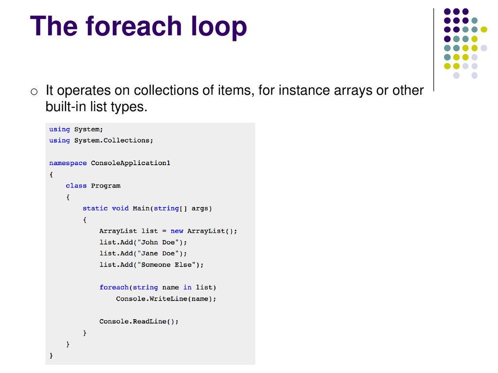 Repeating Instructions And Advance collection - ppt download