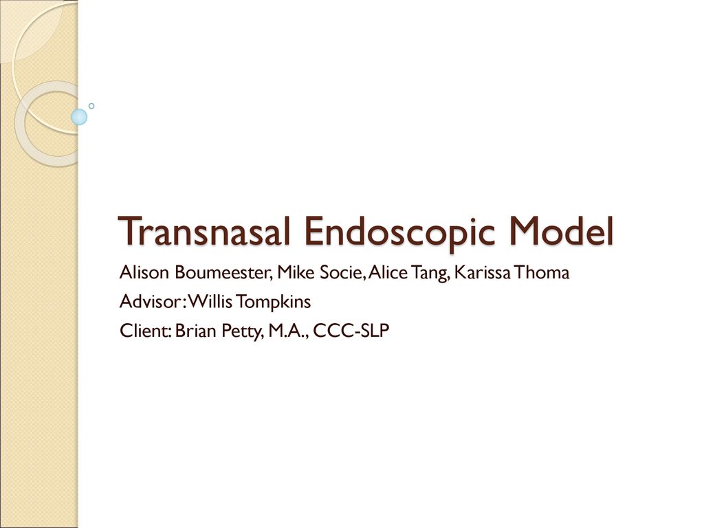 Transnasal Endoscopic Model Ppt Download 1044