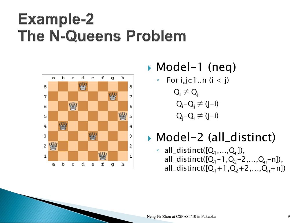 The Use and Implementation of Global Constraints in B-Prolog - ppt download