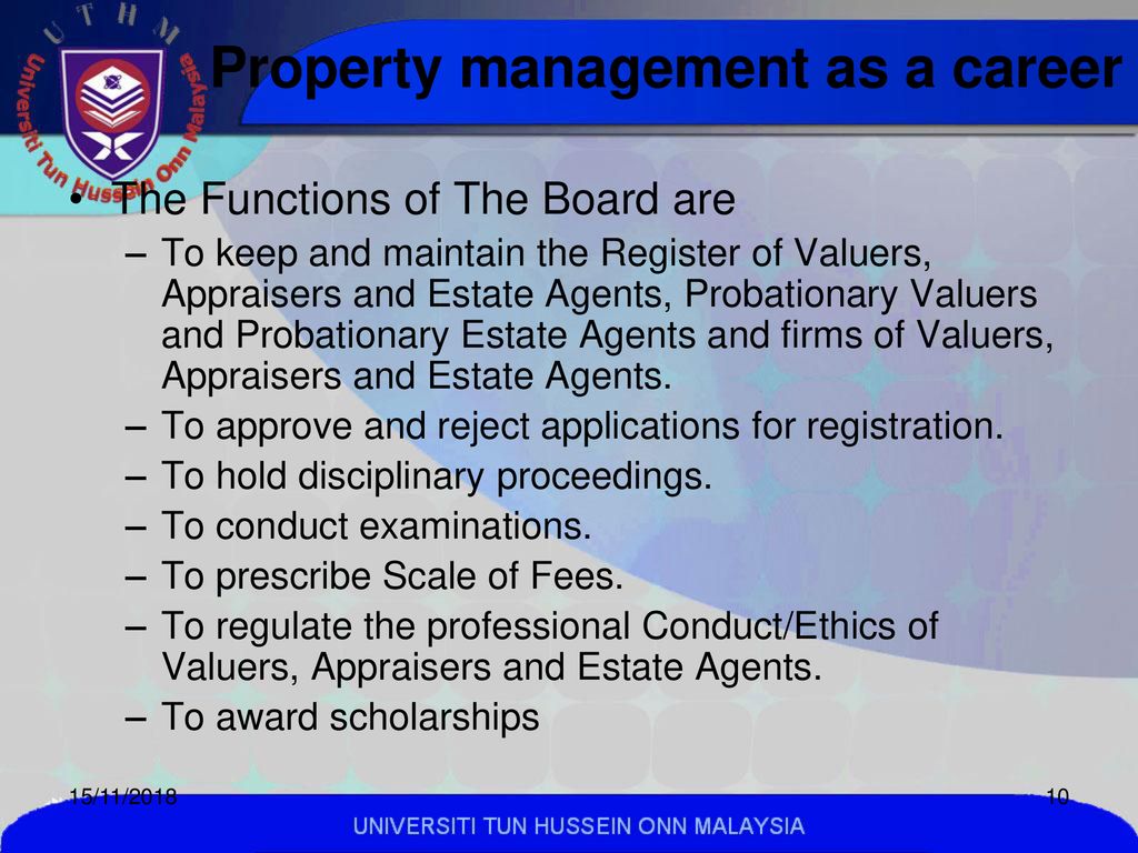 Property management as a career