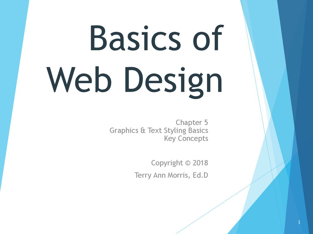 Basics of web design chapter 5 graphics text styling basics key