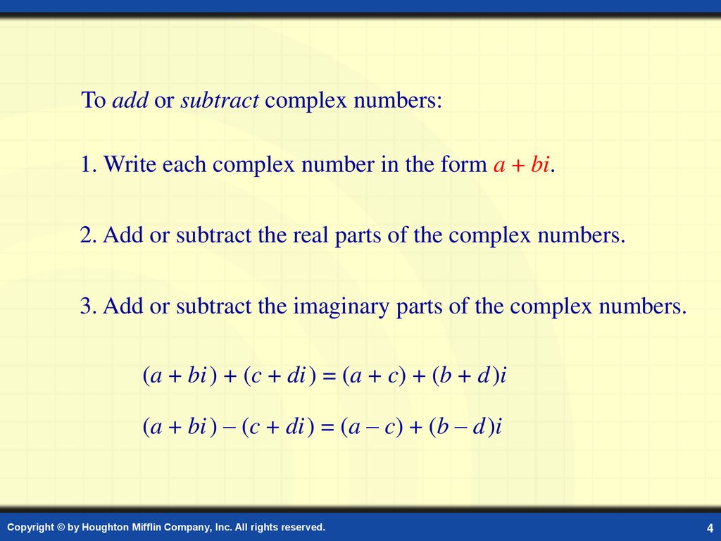 Digital lesson complex numbers ppt download