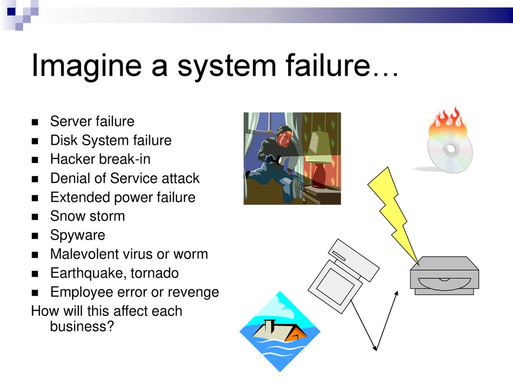 Imagine a system failure…