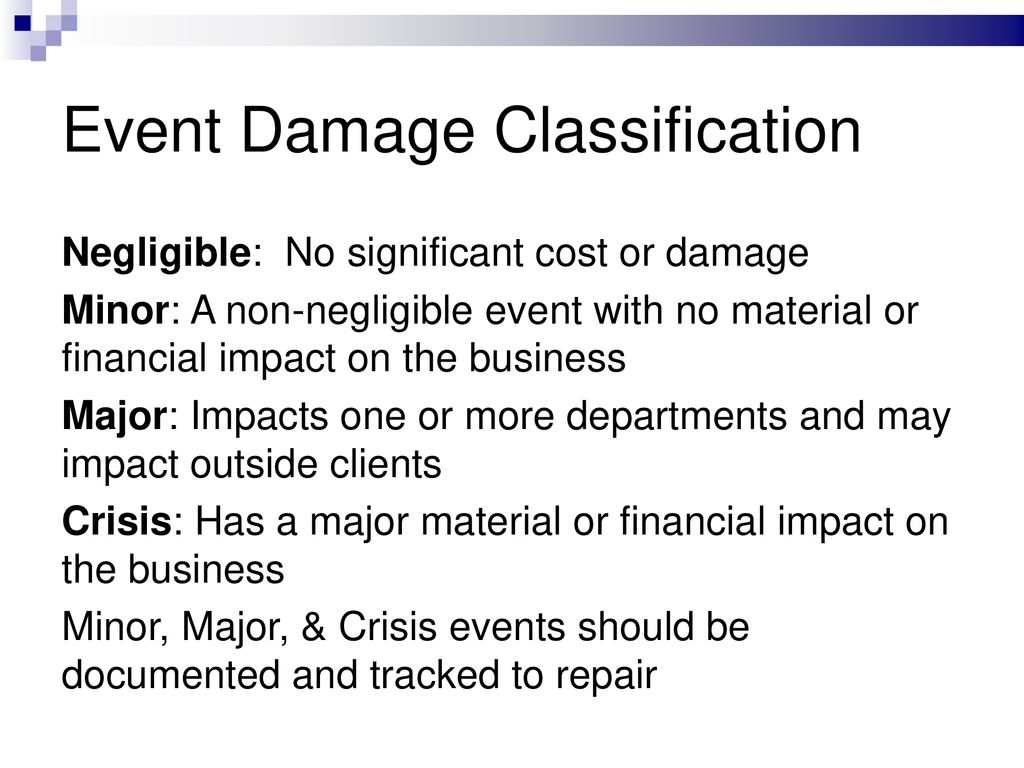 Event Damage Classification
