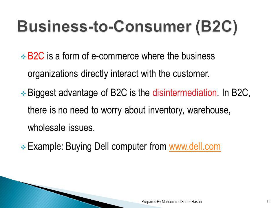 Business-to-Consumer (B2C)