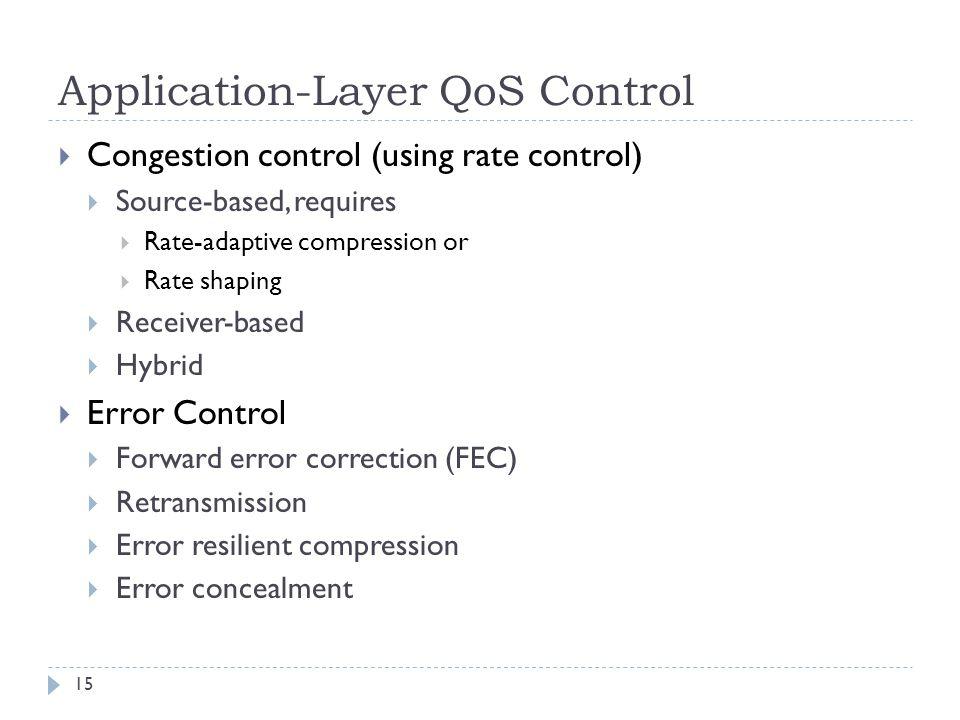 Application-Layer QoS Control
