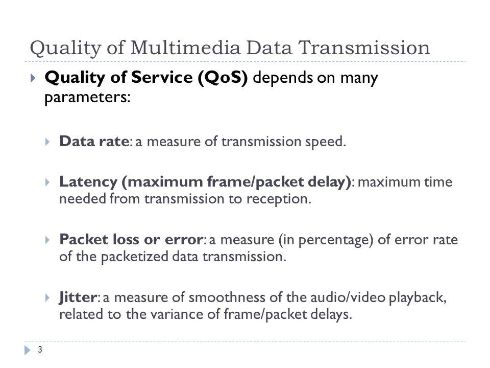 Quality of Multimedia Data Transmission