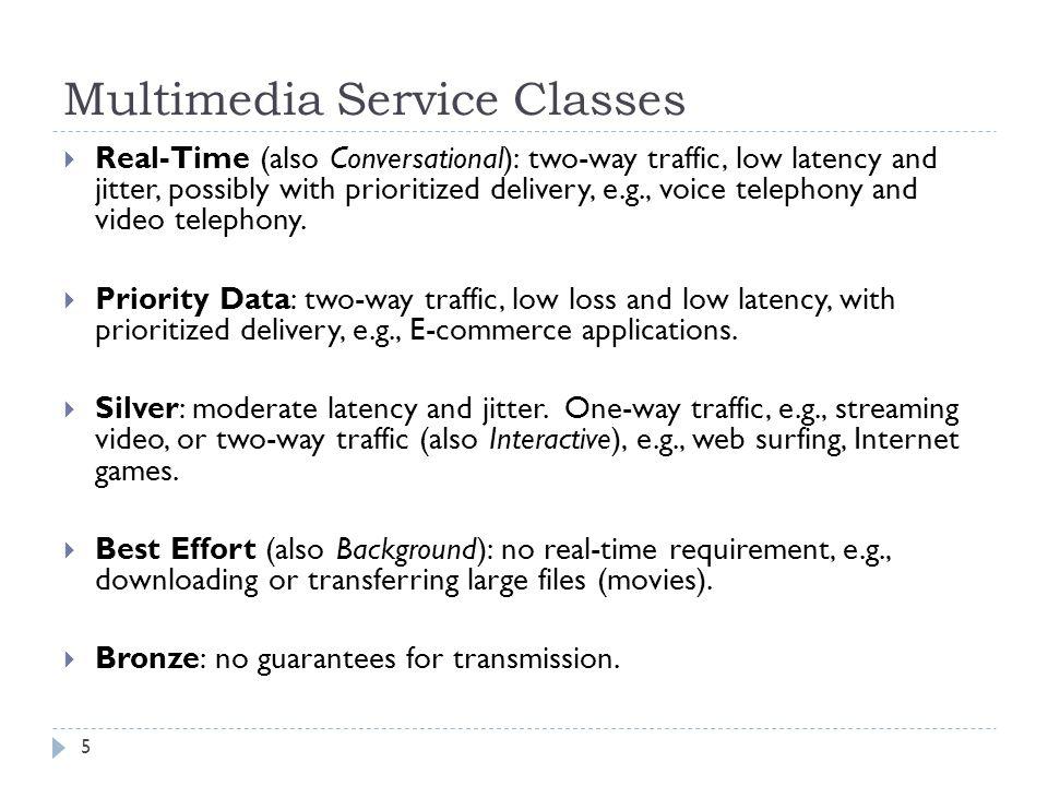 Multimedia Service Classes
