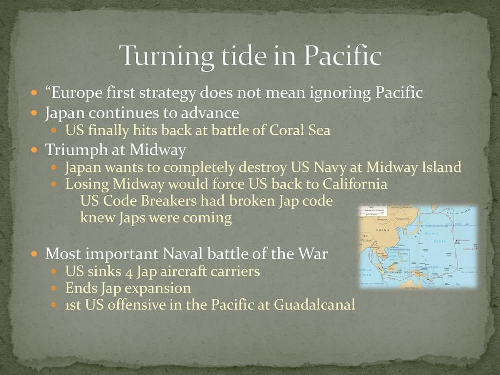 Section 1 allies turn the tide ppt download