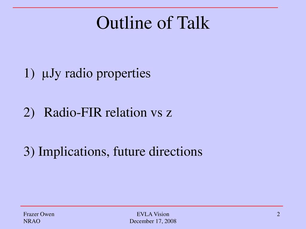The µJy Sky and the Radio-FIR relation vs. z - ppt download