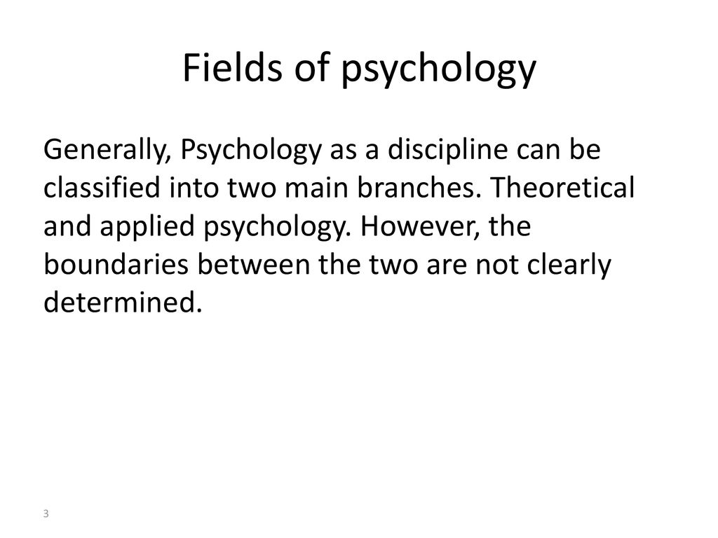 main branches of psychology
