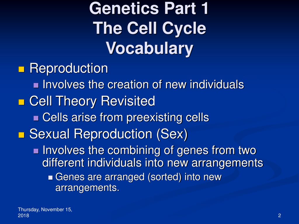 The Cell Cycle Thursday, November 15, 2018Thursday, November 15, ppt ... Biology Diagrams