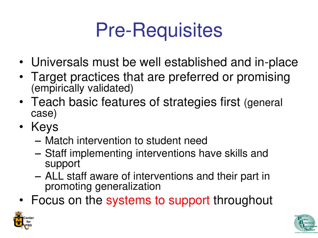 Moving Up the Continuum: Implementing Successful Small Group Supports