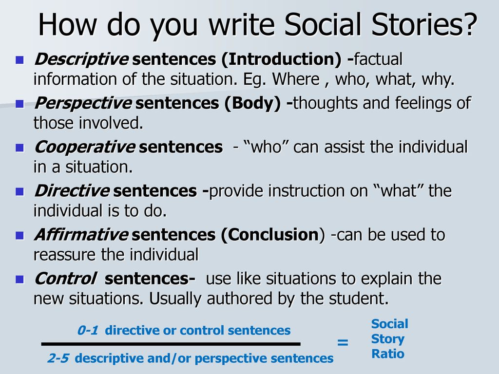 What are Social Stories? - ppt download