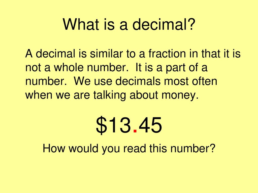 what-is-a-decimal-ppt-download