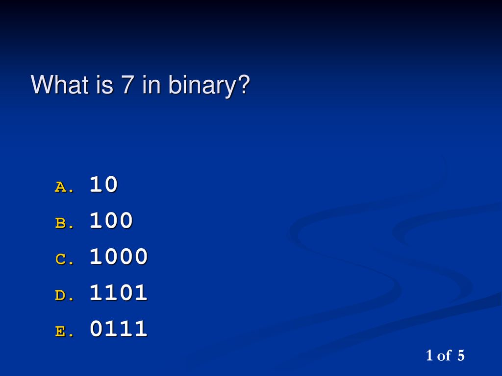Binary lesson 1 nybbles ppt download