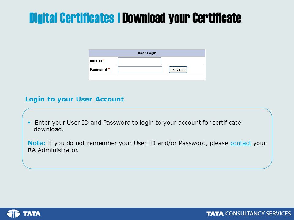 Digital Certificates | Download your Certificate