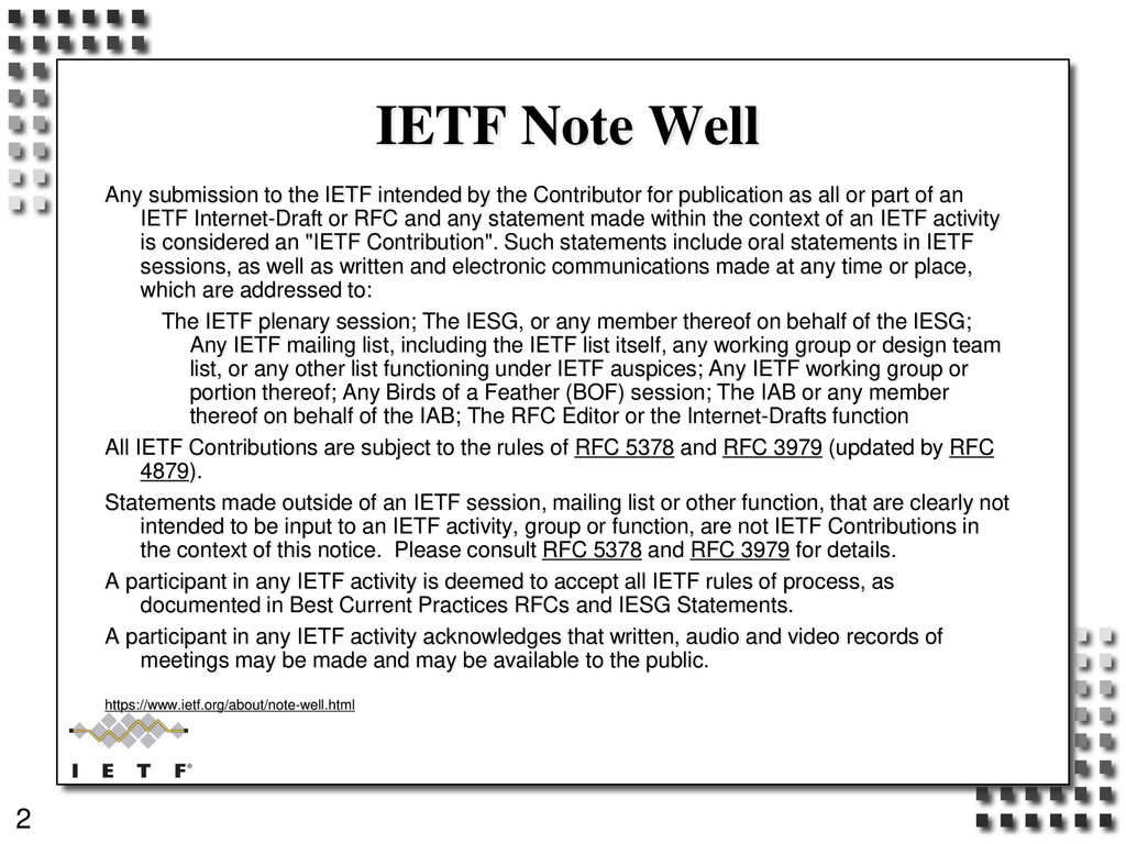 Would You Like Instructions? Mike StJohns IETF 96 Berlin, Germany - Ppt ...