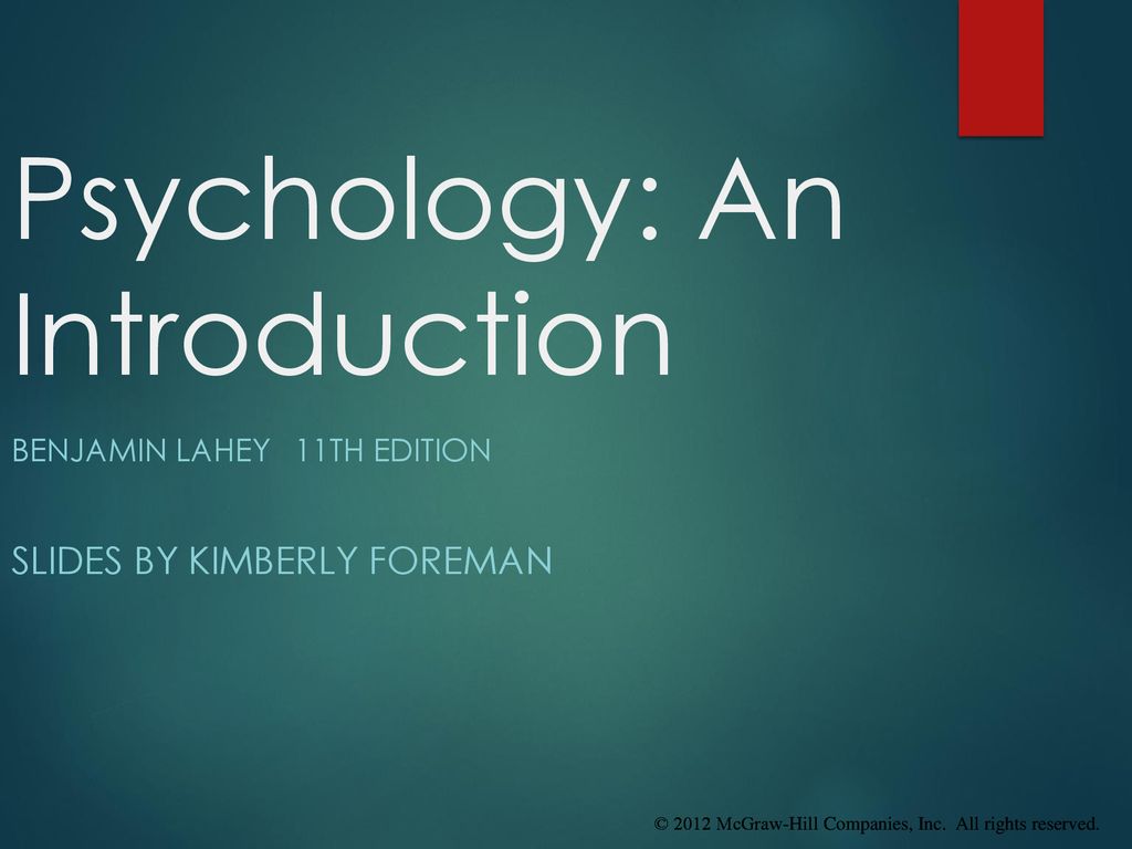 Psychology: An Introduction - Ppt Download