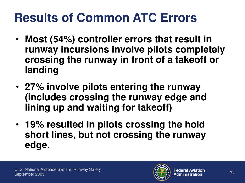 Results of Common ATC Errors