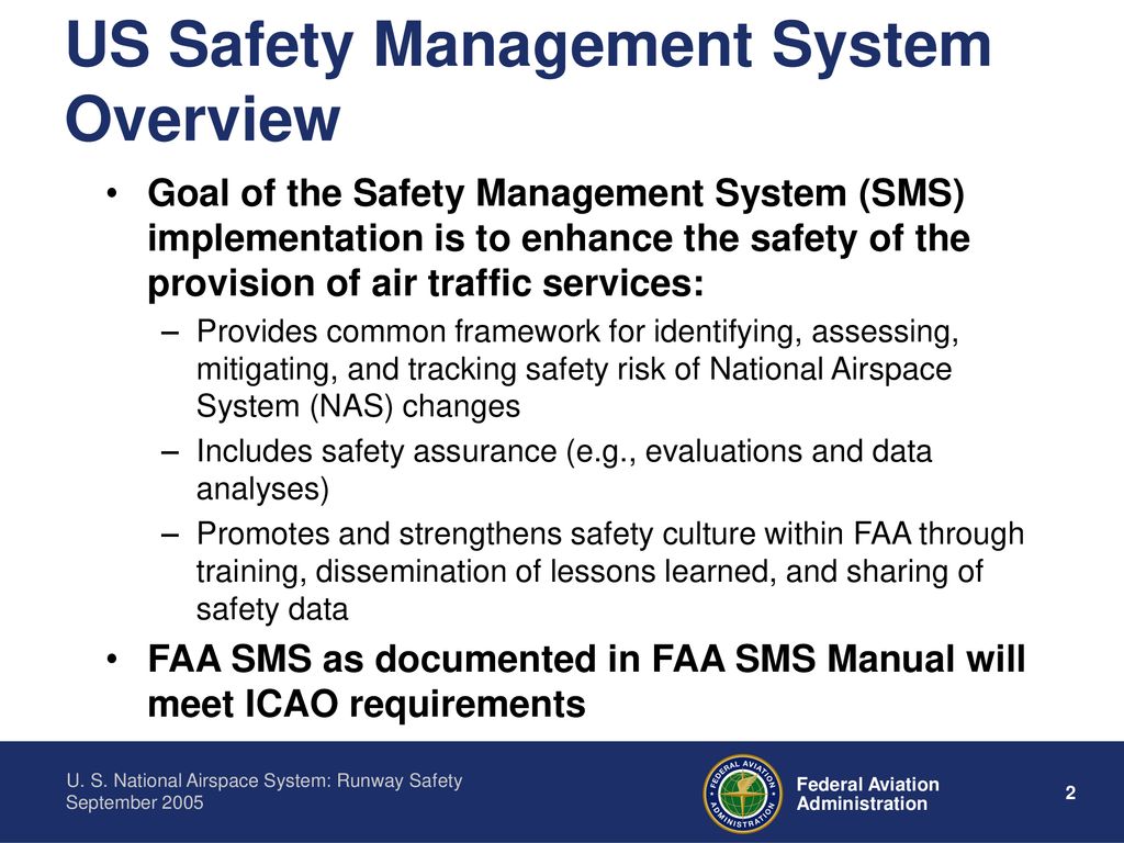 US Safety Management System Overview