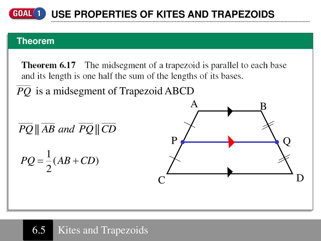 Chapter 6 Section 6.5A Kites And Trapezoids. - Ppt Download