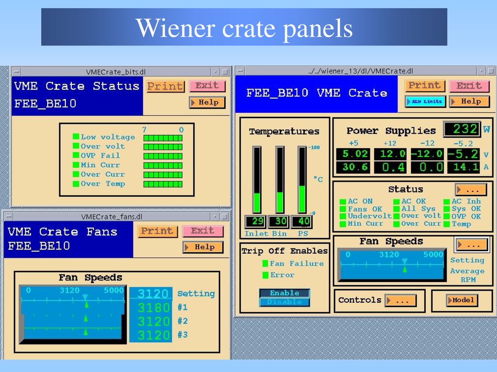 Wiener crate panels