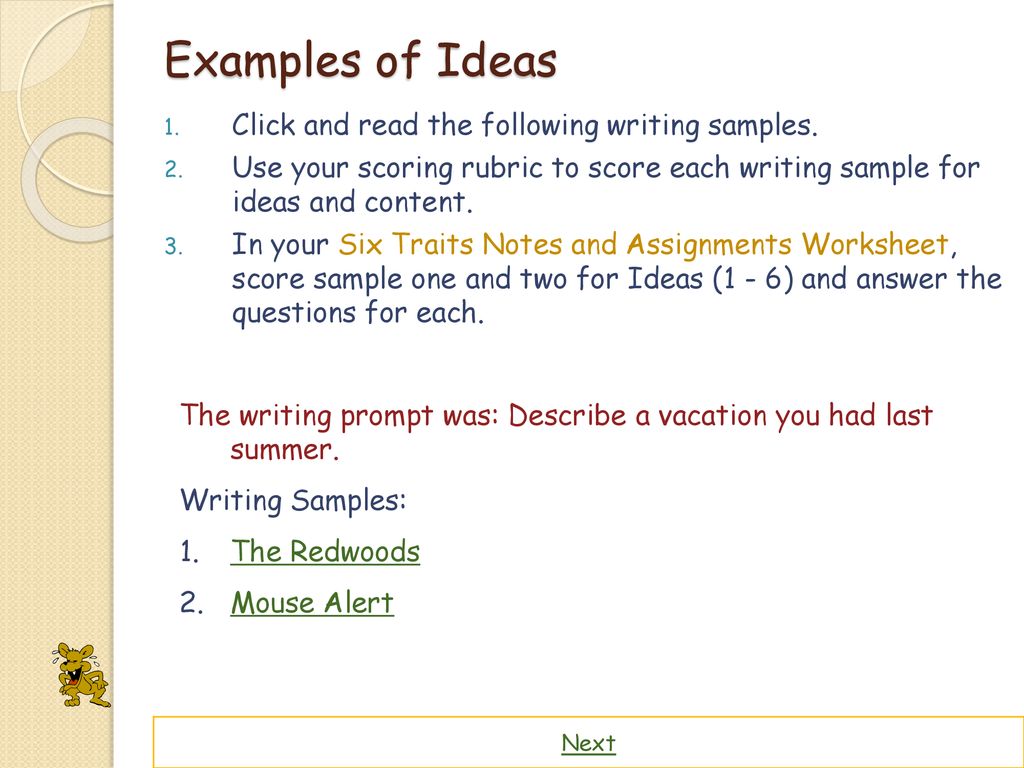 The Six Traits Of Writing Ppt Download