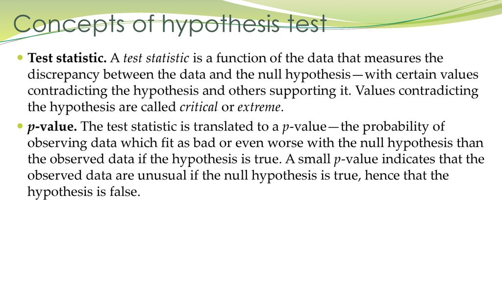 Chapter 6 Hypothesis tests. - ppt download