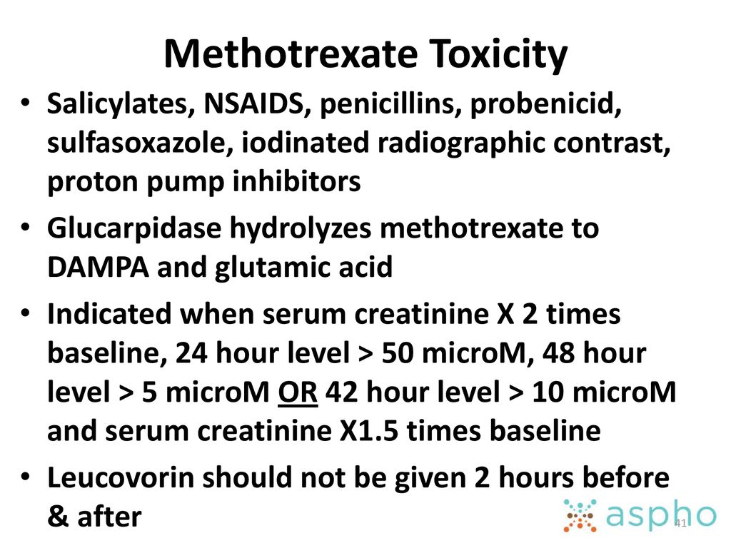 Methotrexate Toxicity