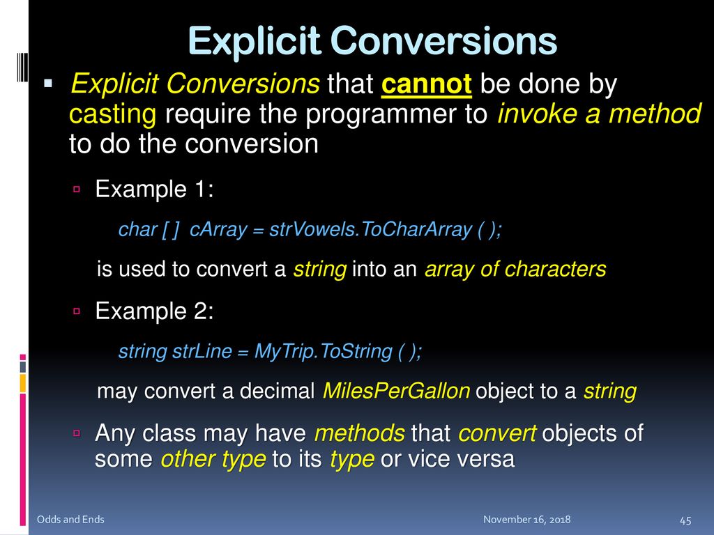 Code Snippets, Intellisense, Comments, Type Conversion - ppt download