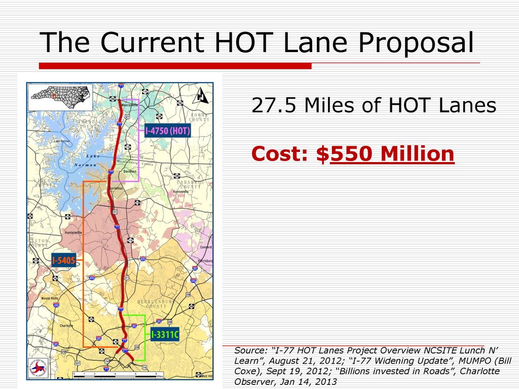 The Current HOT Lane Proposal