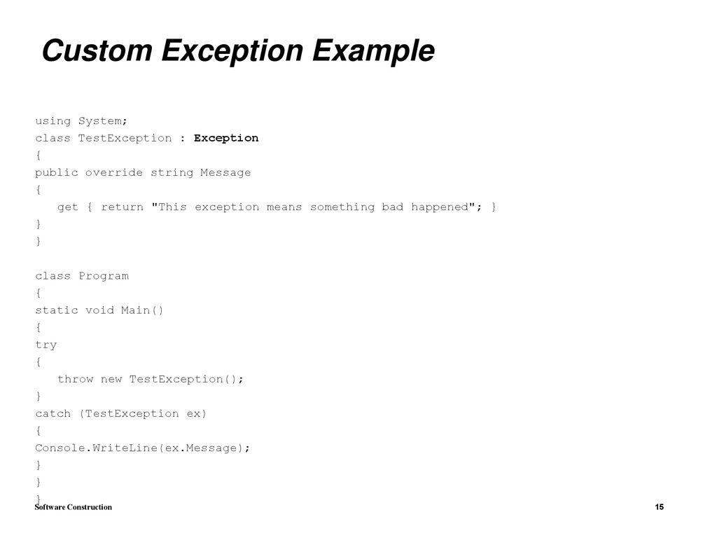 Software Construction - ppt download