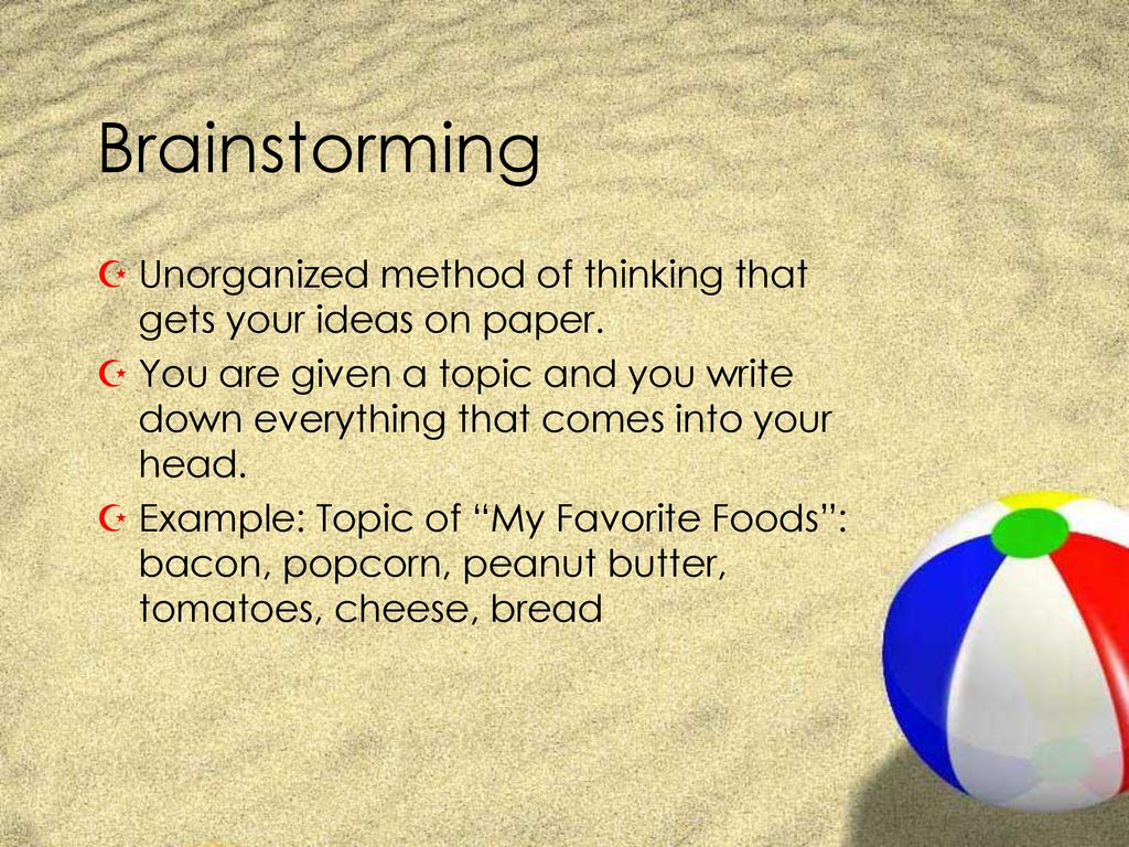 Types of prewriting ppt download