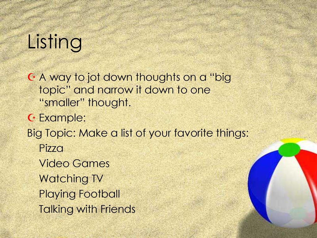 Types of prewriting ppt download