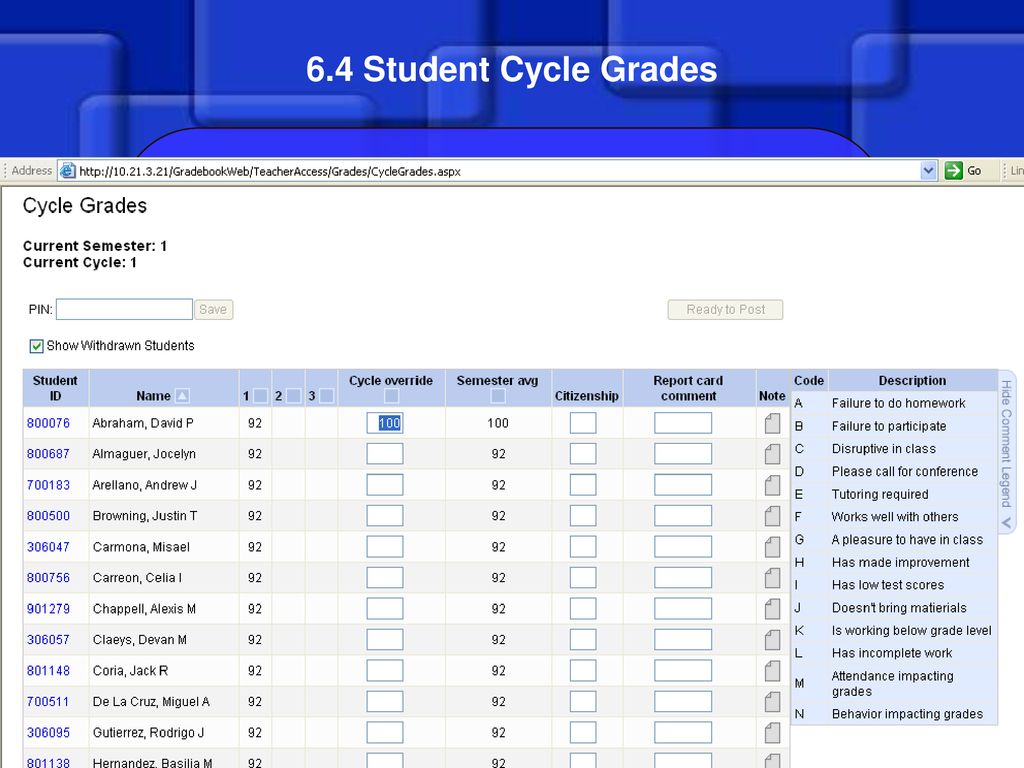 txGRADEBOOK txAttendance - ppt download