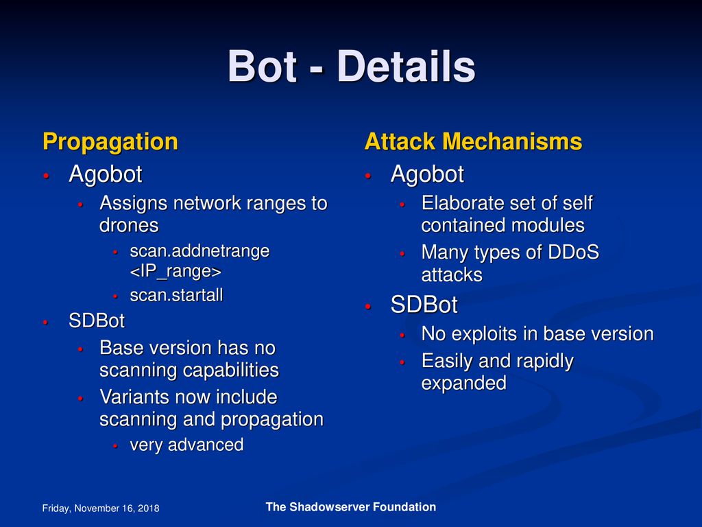 agobot ddos agobot ddos