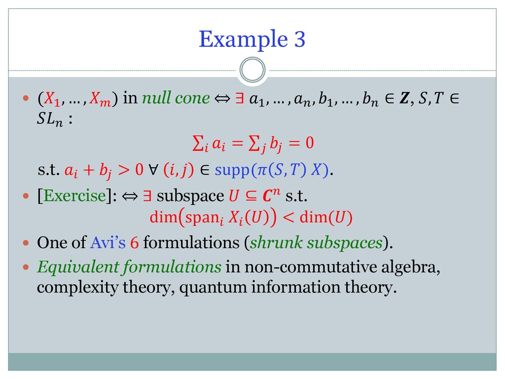 Geometric Invariant Theory 1 Ppt Download