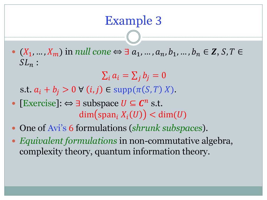 Geometric Invariant Theory 1 Ppt Download