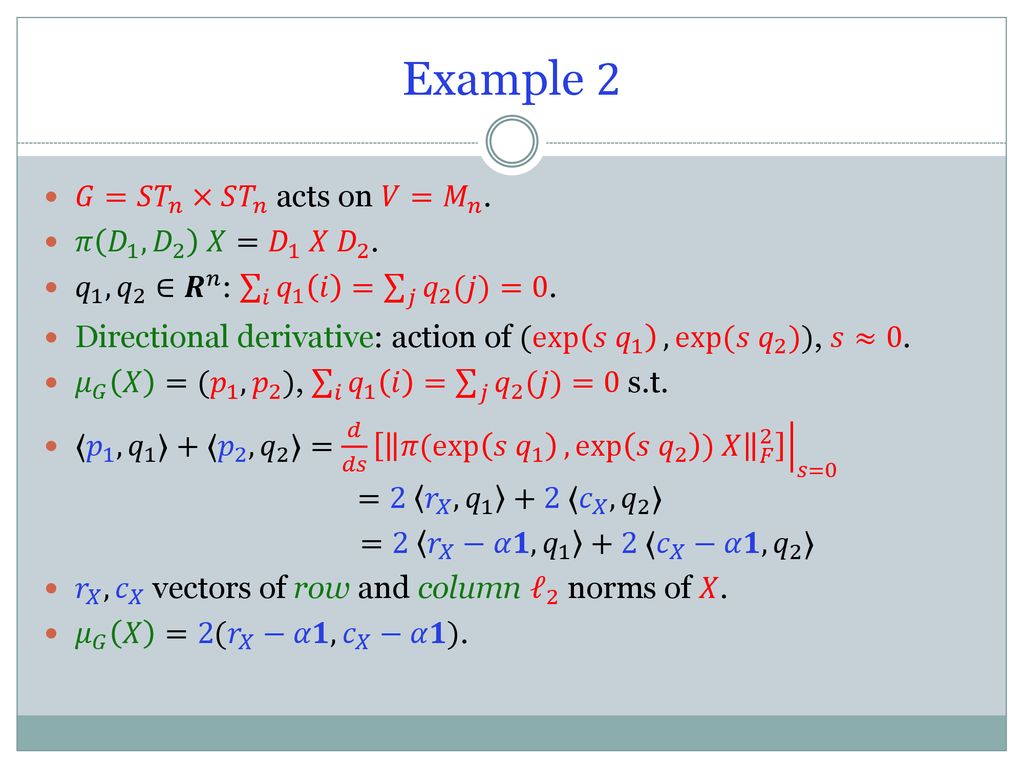 Geometric Invariant Theory 1 Ppt Download