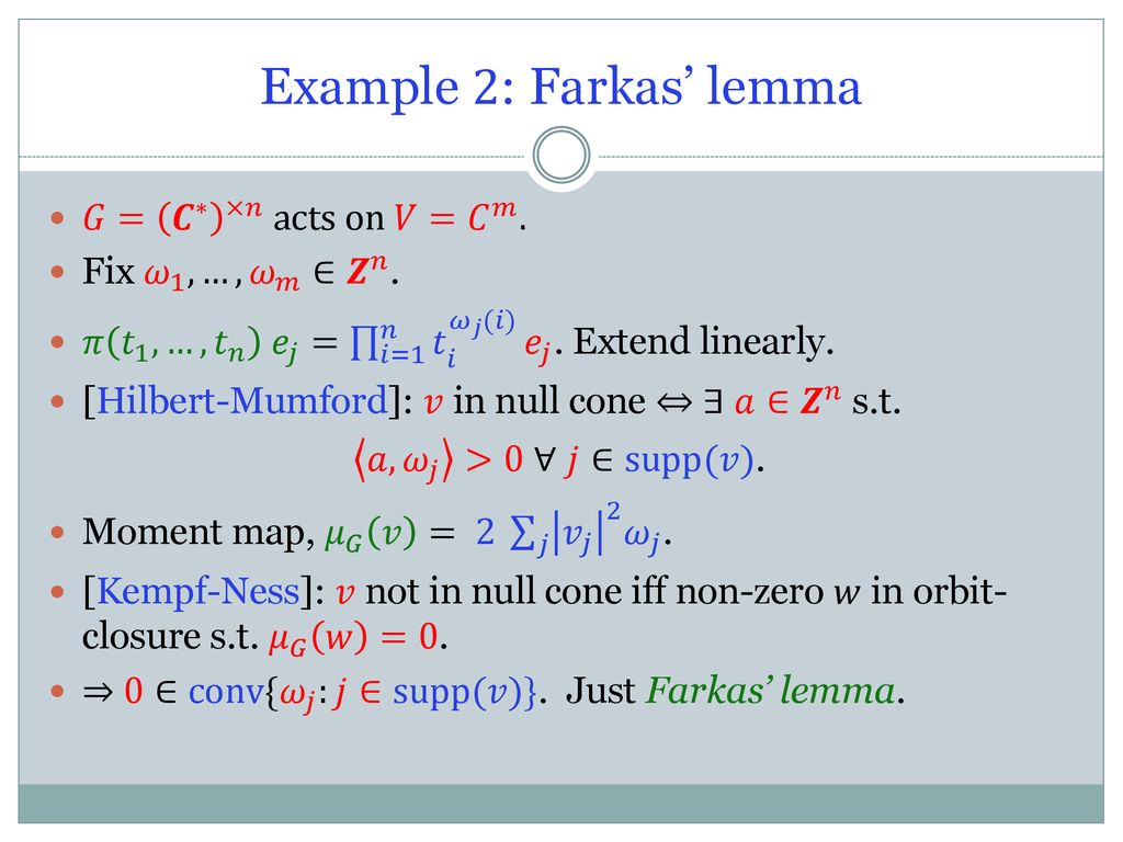 Geometric Invariant Theory 1 Ppt Download