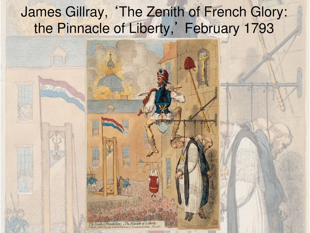 James Gillray, ‘The Zenith of French Glory: the Pinnacle of Liberty,’ February 1793