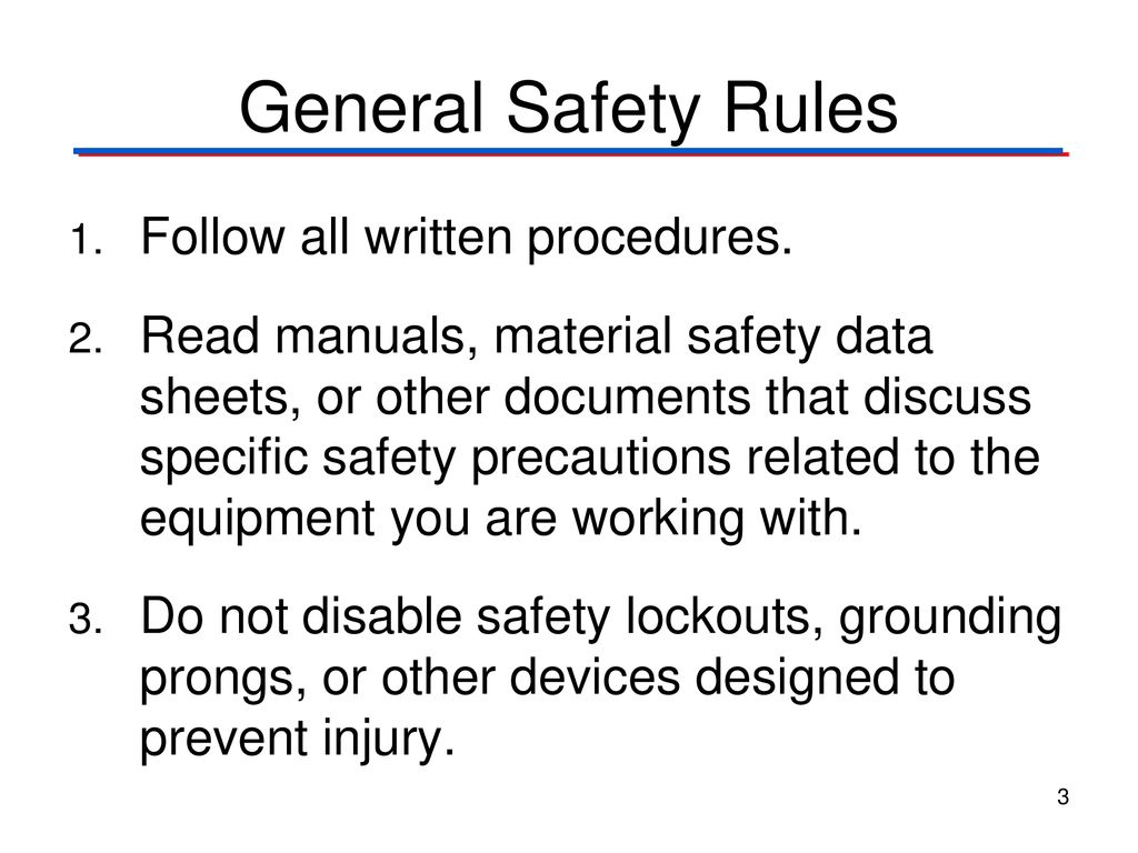 Classroom & Laboratory Safety - ppt download