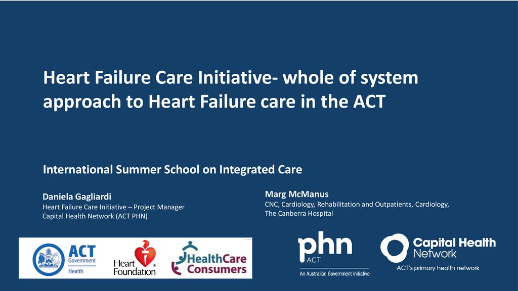 Heart Failure Care Initiative- whole of system approach to Heart Failure care in the ACT